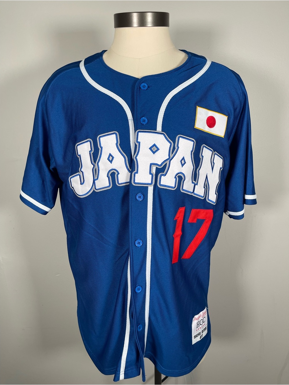 NWT - LOS ANGELES HGC JAPAN OHTANI BUTTON DOWN JERSEY (ROYAL) - XXL